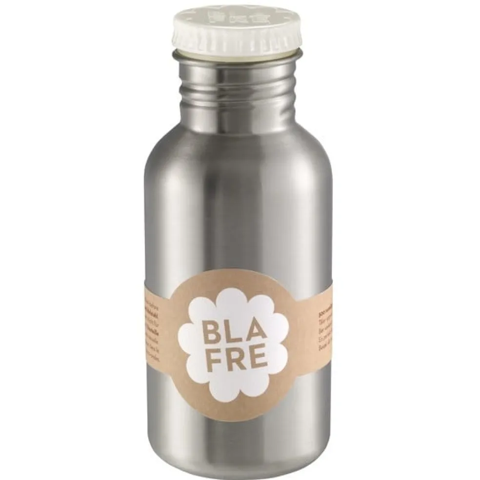 Blafre Trinkflasche 500 ml Weiß aus Edelstahl