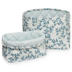 Cam Cam Copenhagen Aufbewahrungskörbe Fiori Blau 2er Set