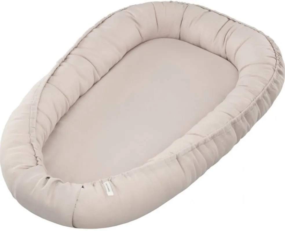 Cotton & Sweets Babynest Pure Nature Hellgrau