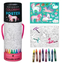 Crocodile Creek Puzzels Ausmal-Poster Unicorn & Sticker