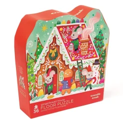 Crocodile Creek Puzzels Bodenpuzzle Weihnachten Gingerbread 36 St. 3 Jahre+