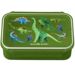 Crocodile Creek Puzzels Brotdose Fächern Dino Grün