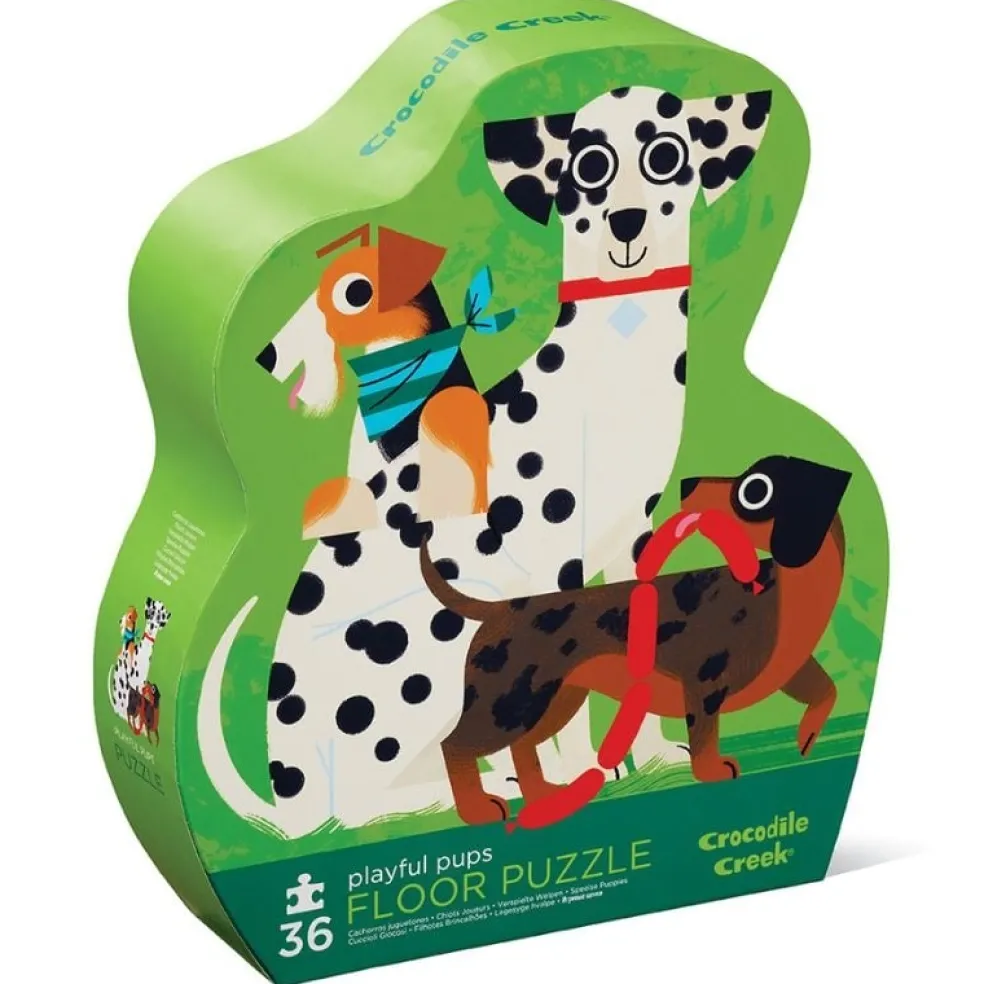 Crocodile Creek Puzzels Bodenpuzzle Welpen 36 Teile 3 Jahre+
