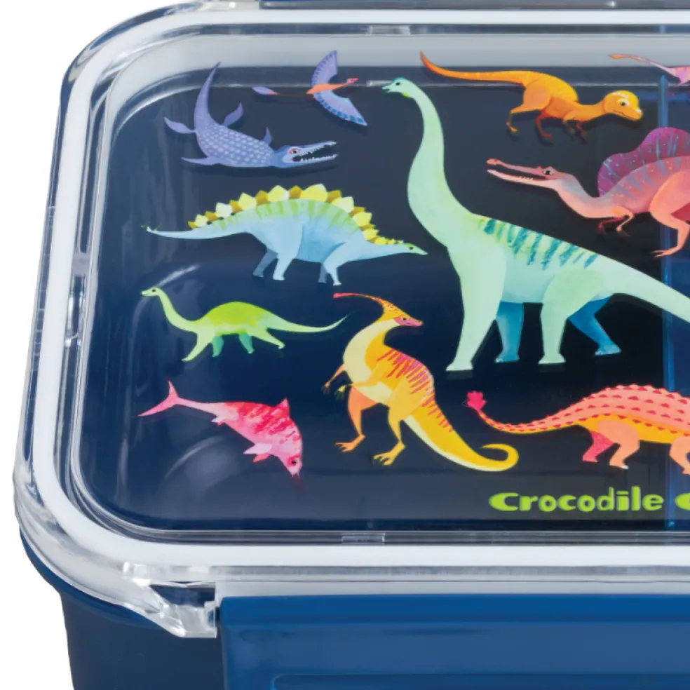 Crocodile Creek Puzzels Brotdose Dinosaurier Blau