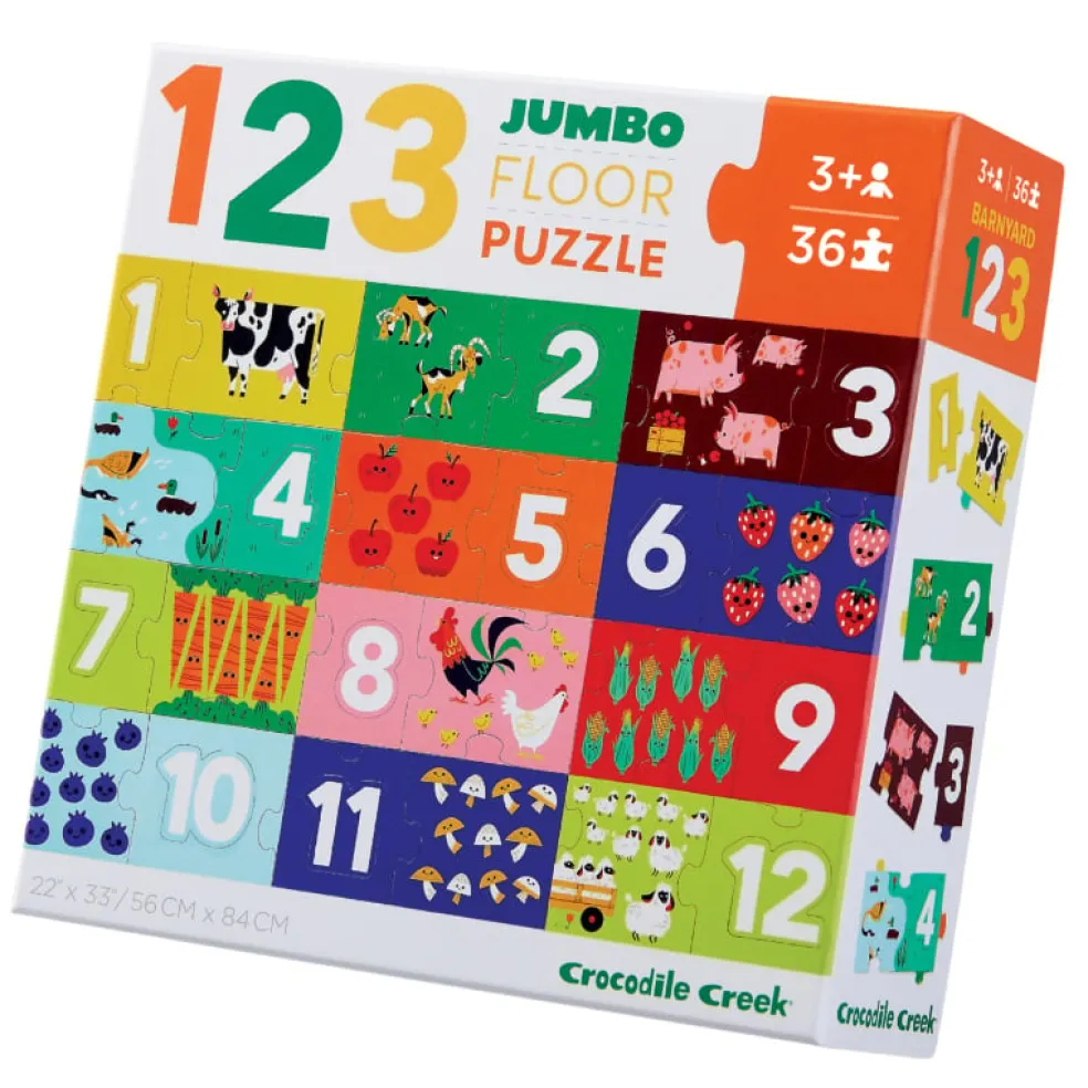 Crocodile Creek Puzzels Jumbo Bodenpuzzle Zählen lernen 36 Teile 3 Jahre+