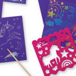 Crocodile Creek Puzzels Kratzbilder Unicorn Sparkle