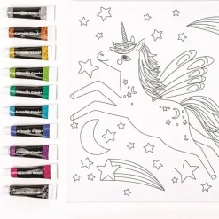 Crocodile Creek Puzzels Leinwand Malen Unicorn