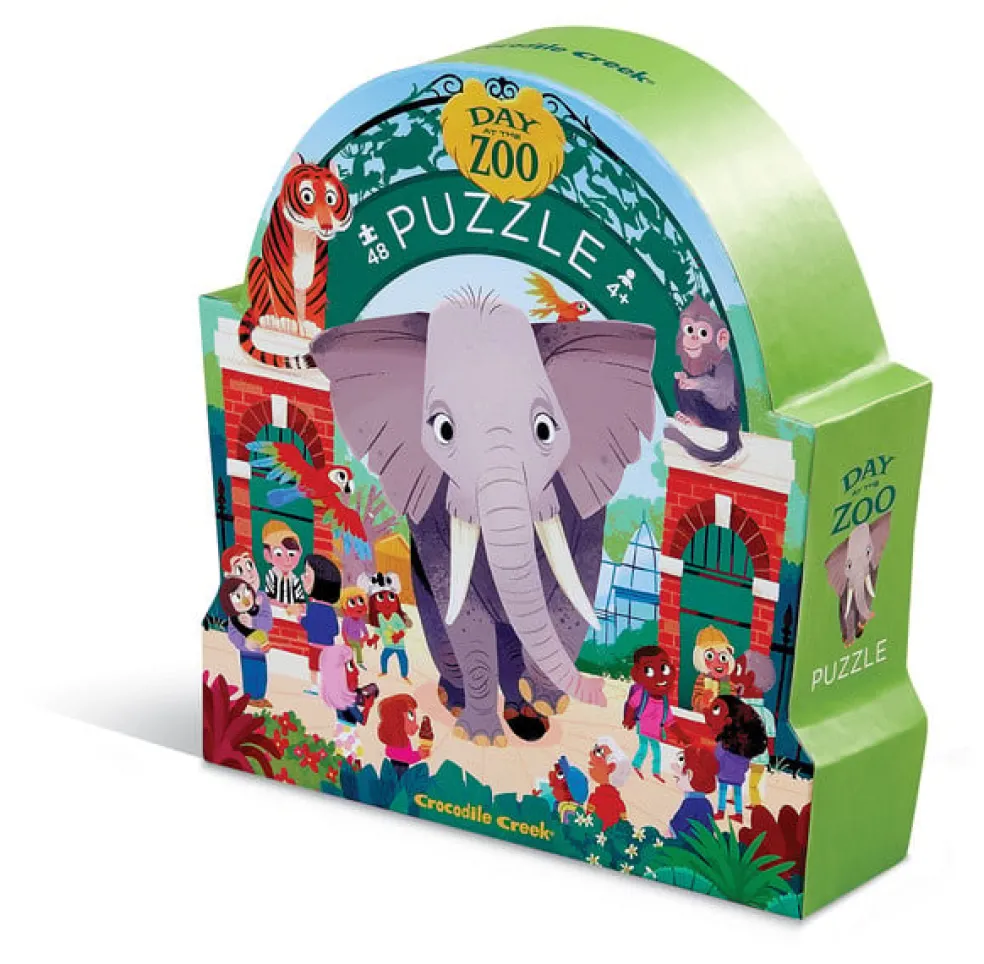 Crocodile Creek Puzzels Puzzle Day At The Zoo 48 Teile 4 Jahre+