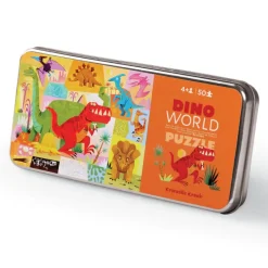 Crocodile Creek Puzzels Puzzle Zinndose Dinosaurier 50 Teile 4 Jahre+