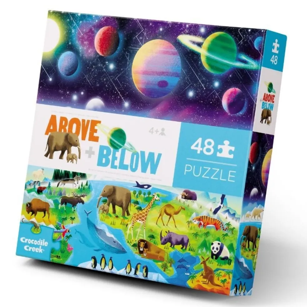 Crocodile Creek Puzzels Puzzle Above Below Earth & Space 4 Jahre+