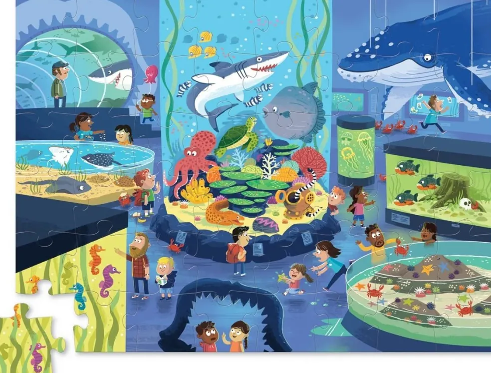 Crocodile Creek Puzzels Puzzle Day At The Aquarium 48 Teile 4 Jahre+