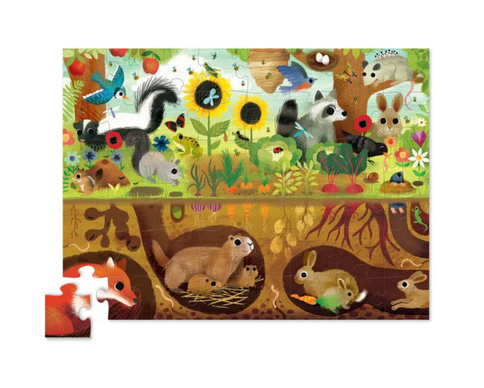Crocodile Creek Puzzels Puzzle Above Below Hinterhof 4 Jahre+