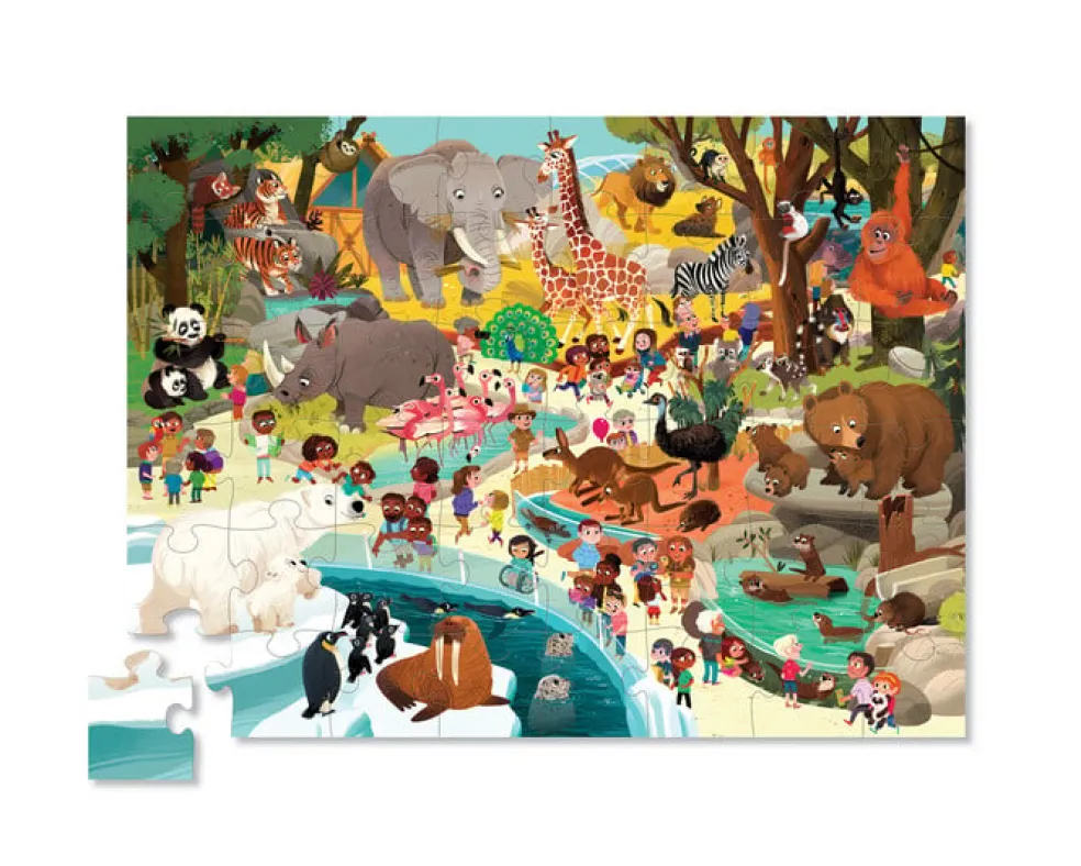 Crocodile Creek Puzzels Puzzle Day At The Zoo 48 Teile 4 Jahre+