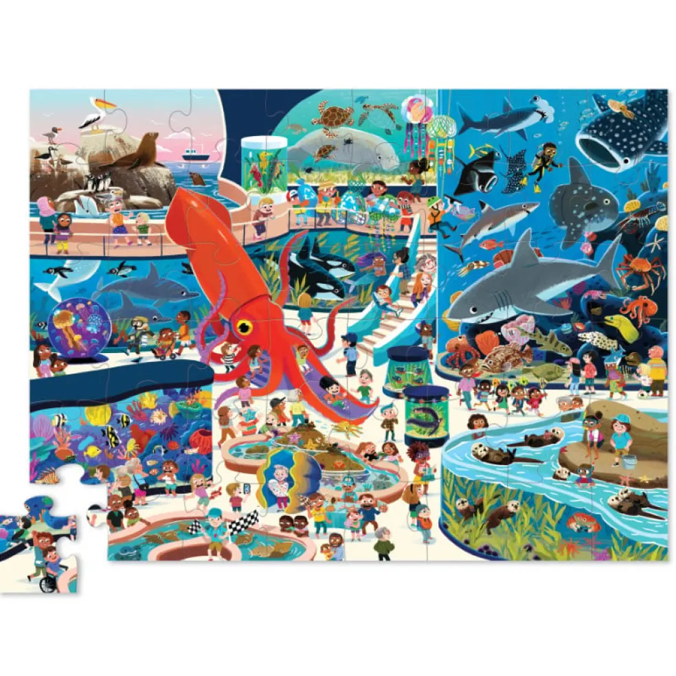 Crocodile Creek Puzzels Puzzle Tag im Aquarium 48 Teile 4 Jahre+