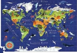Crocodile Creek Puzzels Puzzle & Poster Welt 200 Teile 6 Jahre+