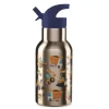 Crocodile Creek Puzzels Thermosflasche Edelstahl Construction Blau