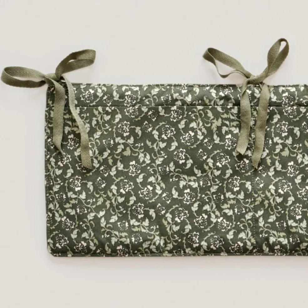 Garbo & Friends Baby Betttasche Floral Moss Grün