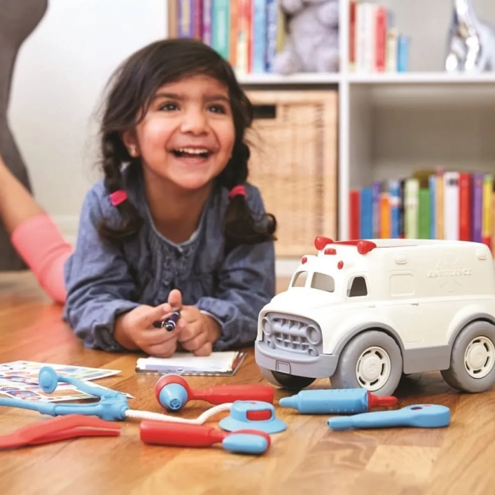 Green Toys Krankenwagen-Arztkoffer weiß