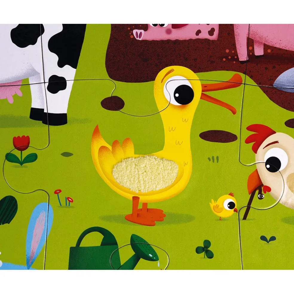 Janod Haptik Puzzle Bauernhof 20 st.