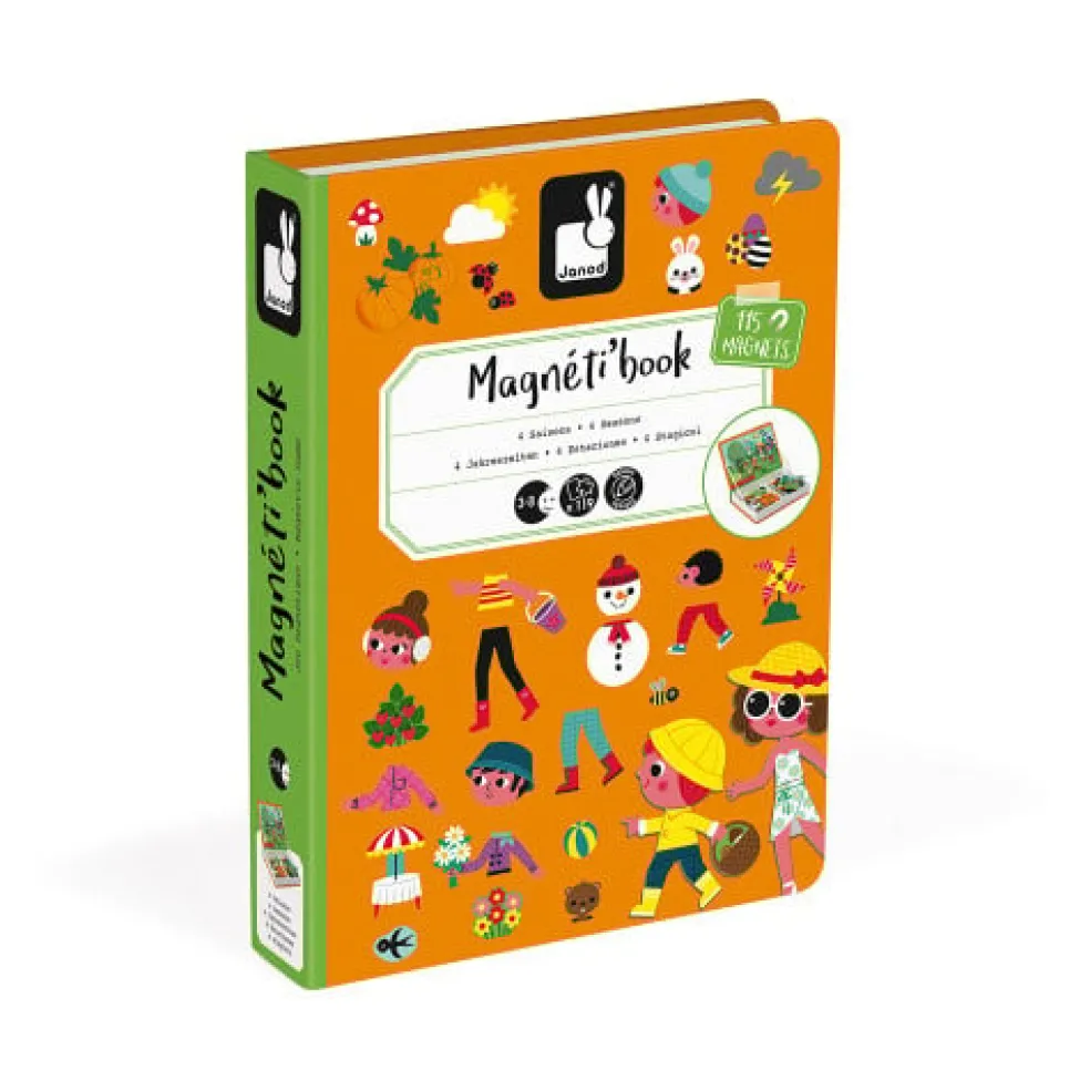 Janod Magnetbuch Vier Jahreszeiten 115 Teilen
