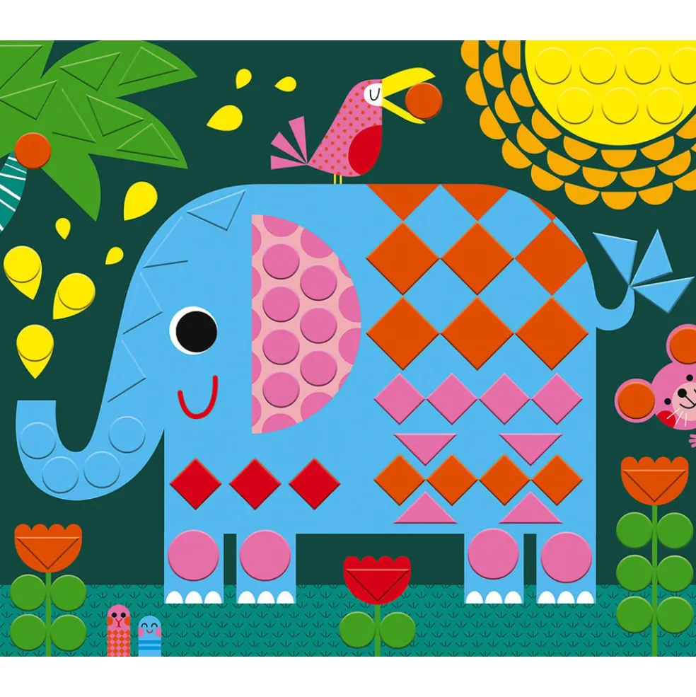 Janod Mosaikkarten Tiere