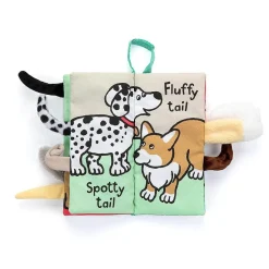 Jellycat Babybuch Welpe Schwanzen Stoff