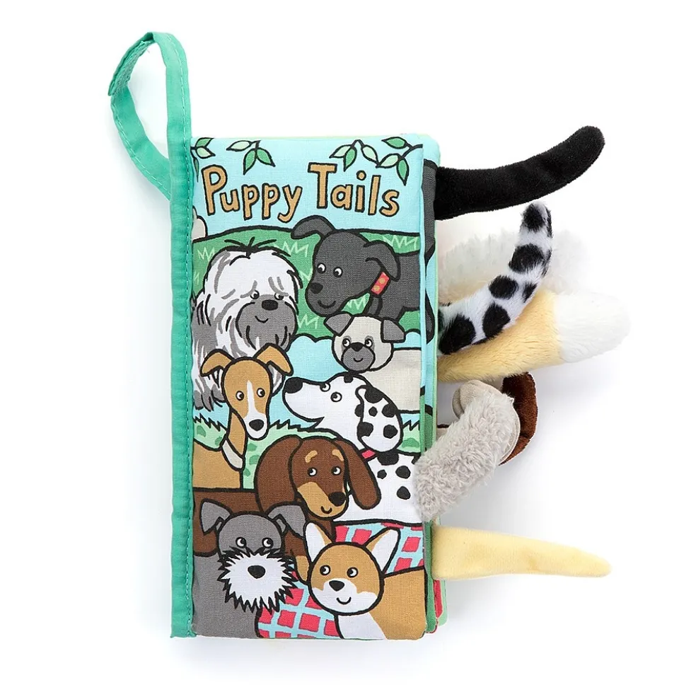Jellycat Babybuch Welpe Schwanzen Stoff