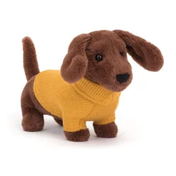 Jellycat Dachshund Stofftier Trikot Gelb 16 cm