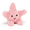 Jellycat Fluffy Seestern Kuscheltier Rosa 10 cm