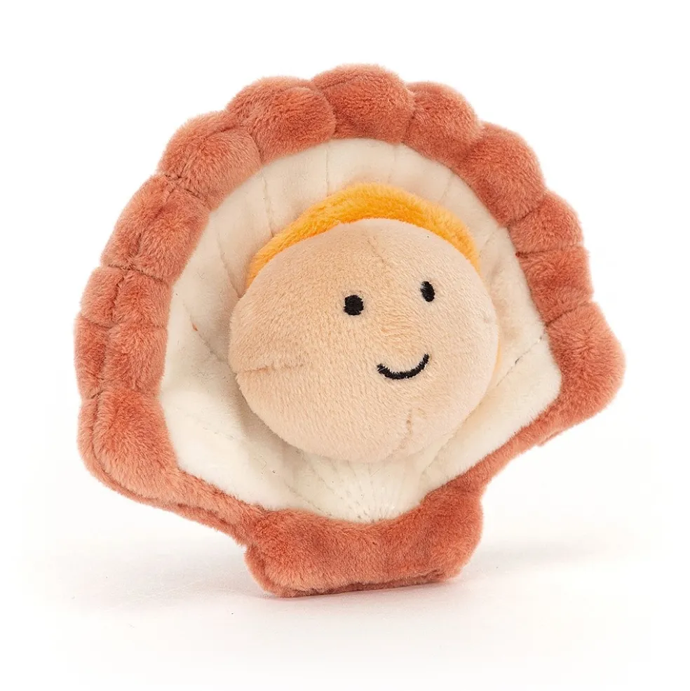 Jellycat Sensational Seafood Jakobsmuschel Kuscheltier 10 cm