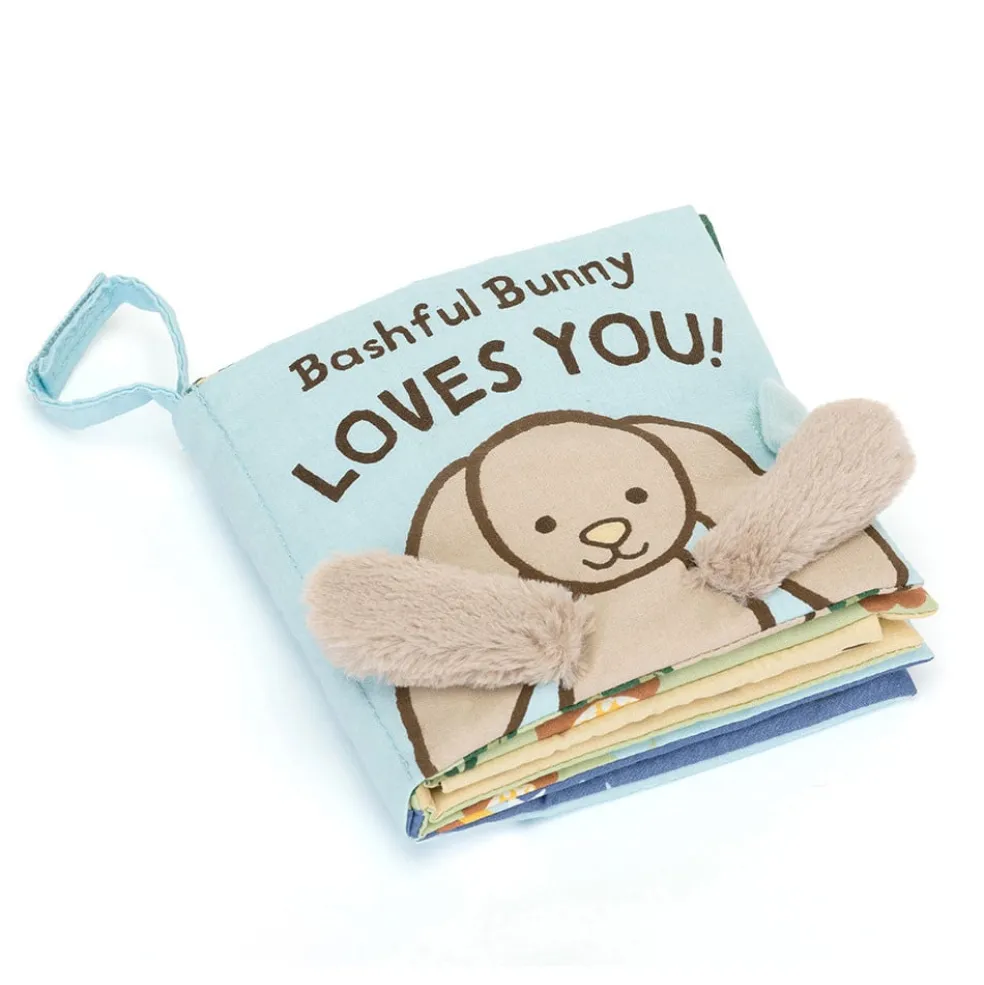 Jellycat Stoffbuch Bashful Bunny Loves