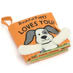 Jellycat Stoffbuch Bashful Puppy Loves