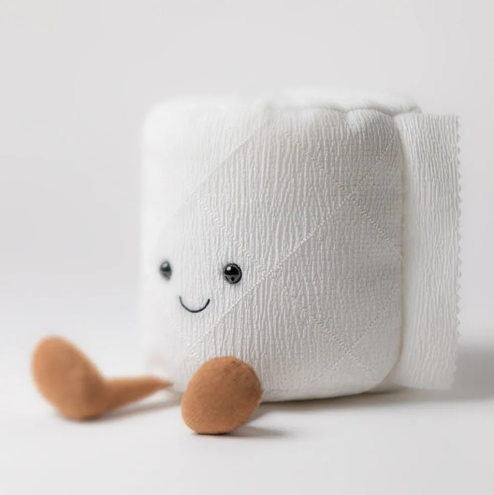 Jellycat Toilettenpapier Rolle Amuseable Plüschfigur