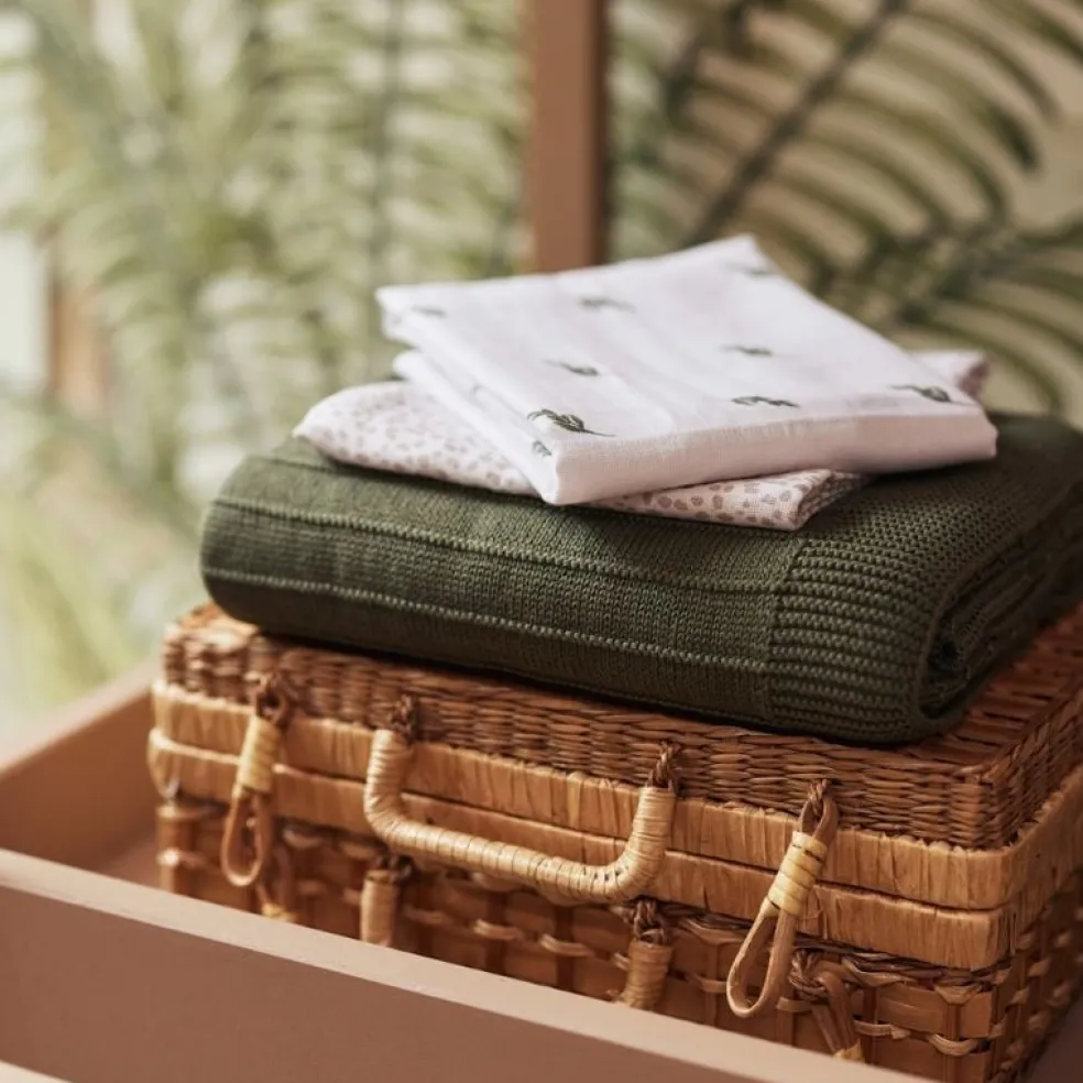 Jollein Babydecke Leaf Green 100 x 150 cm