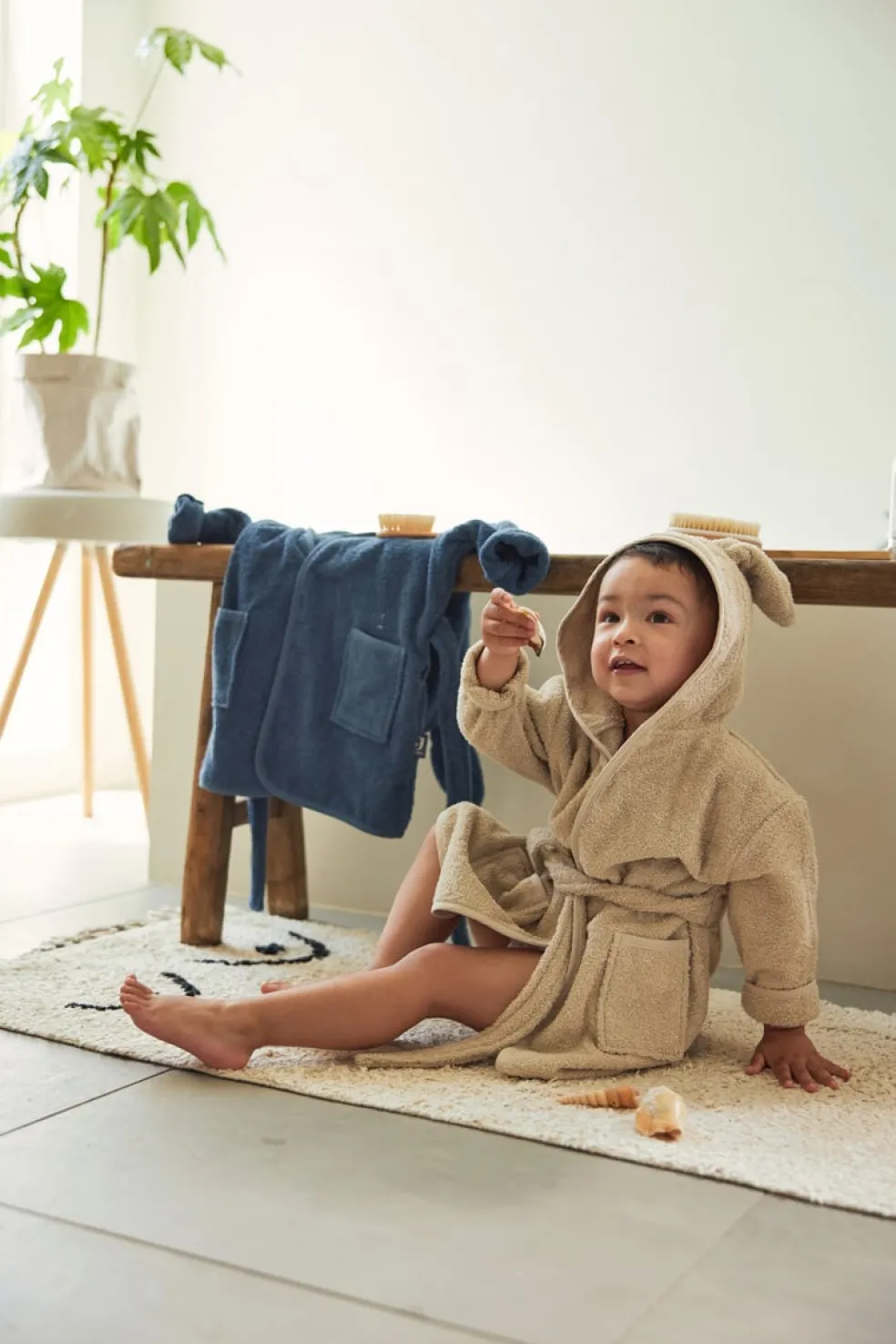 Jollein Bademantel Baby Nougat Beige 1-2 Jahre