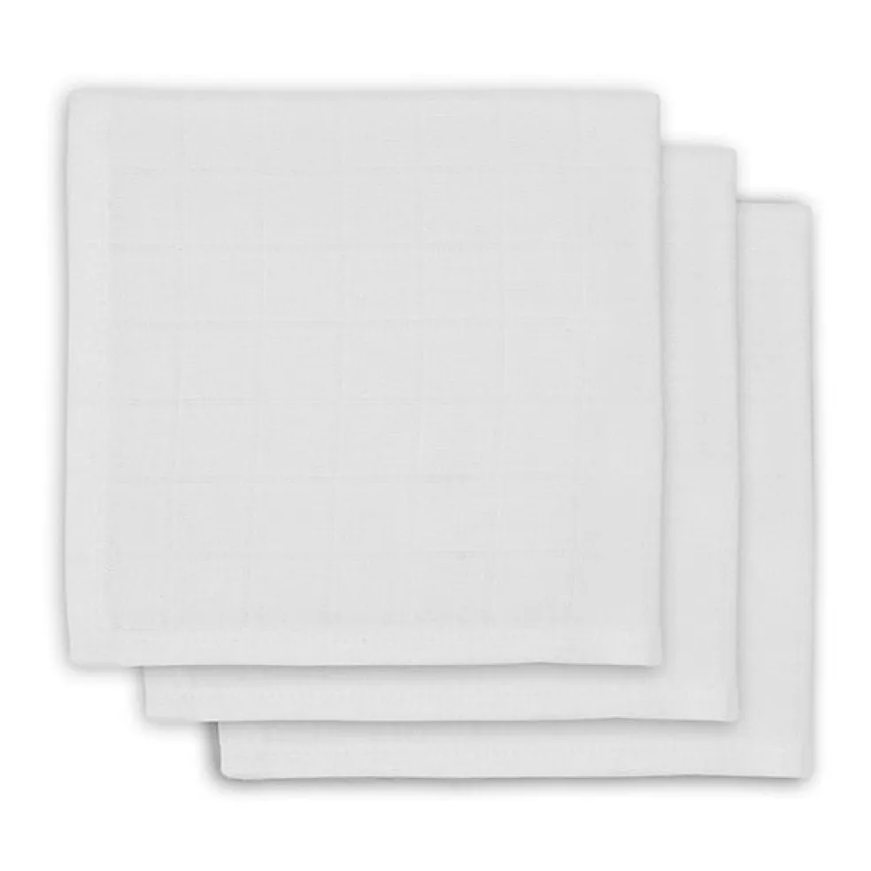 Jollein Bambus Spucktücher Weiß 31x31 cm 3er Pack