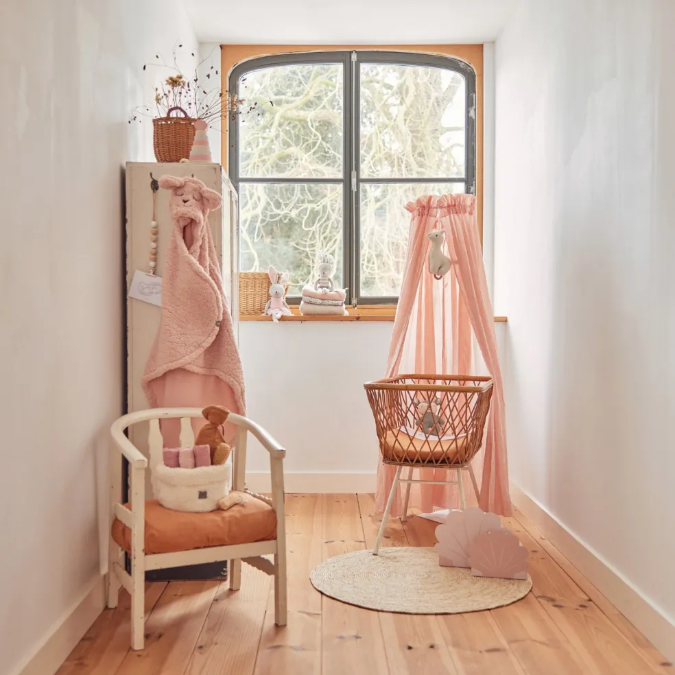 Jollein Betthimmel Vintage Pale Pink 155 cm
