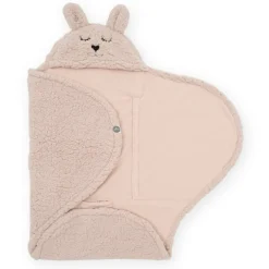 Jollein Einschlagdecke Bunny Pale Pink Rosa 100 x 105 cm