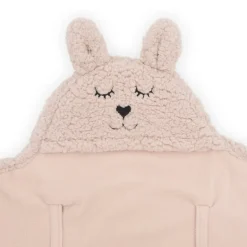 Jollein Einschlagdecke Bunny Pale Pink Rosa 100 x 105 cm