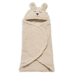 Jollein Einschlagdecke Bunny Beige Nougat 100 x 105 cm