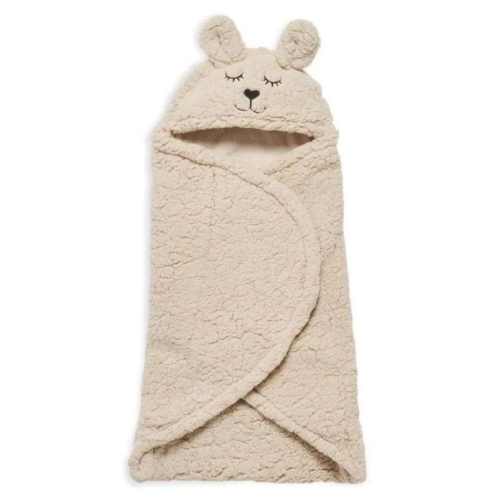 Jollein Einschlagdecke Bunny Beige Nougat 100 x 105 cm