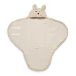 Jollein Einschlagdecke Bunny Beige Nougat 100 x 105 cm