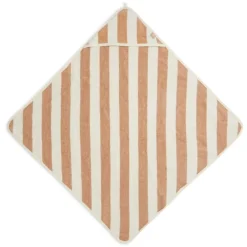 Jollein Kapuzenhandtuch Stripe Biscuit Beige