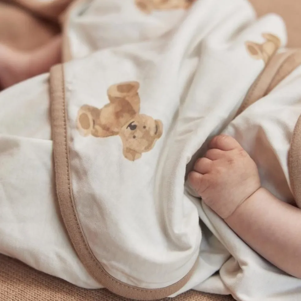 Jollein Kapuzenhandtuch Teddybär Beige