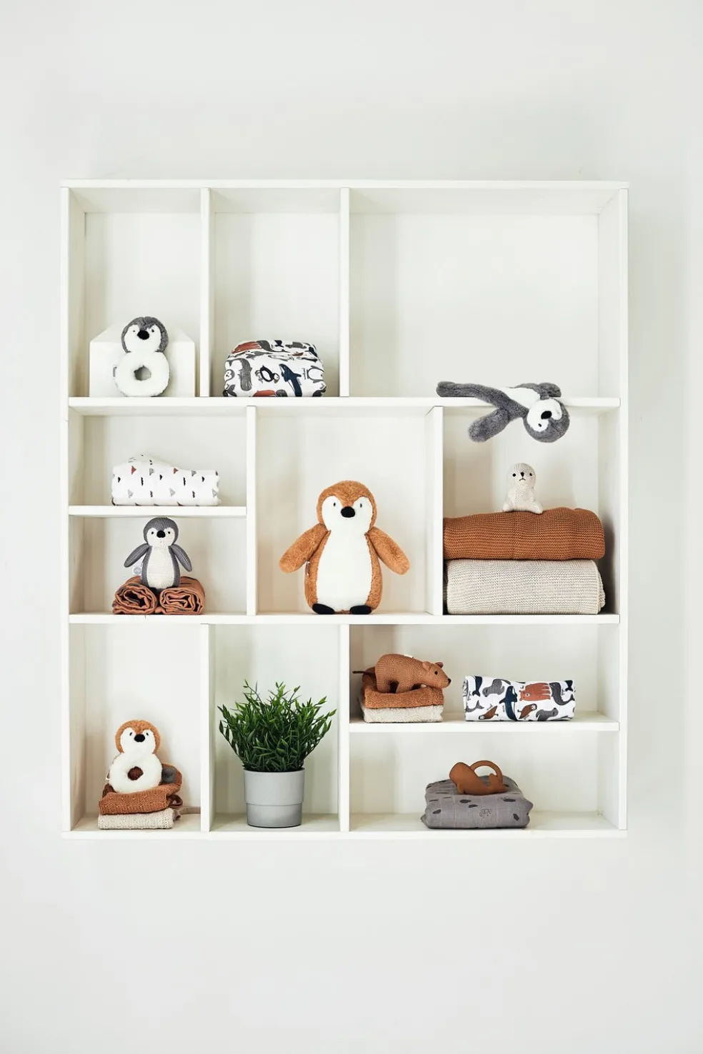 Jollein Kuscheltier Pinguin Braun