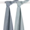 Jollein Mullwindeln Bambus Grau 115x115 cm 2er Pack