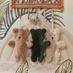 Jollein Schnullertuch Teddybär Grün