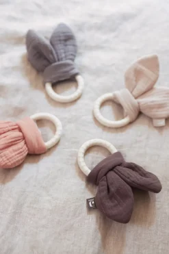 Jollein Silikon Beißring Bunny Ears Chestnut