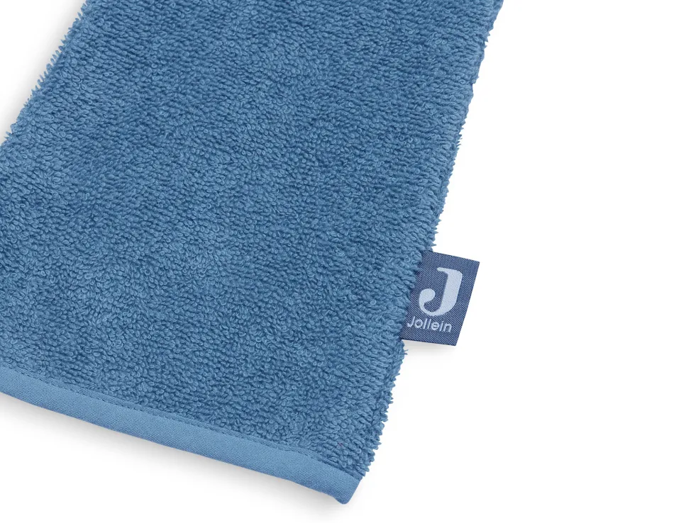 Jollein Waschlappen Frottee Blau Lang