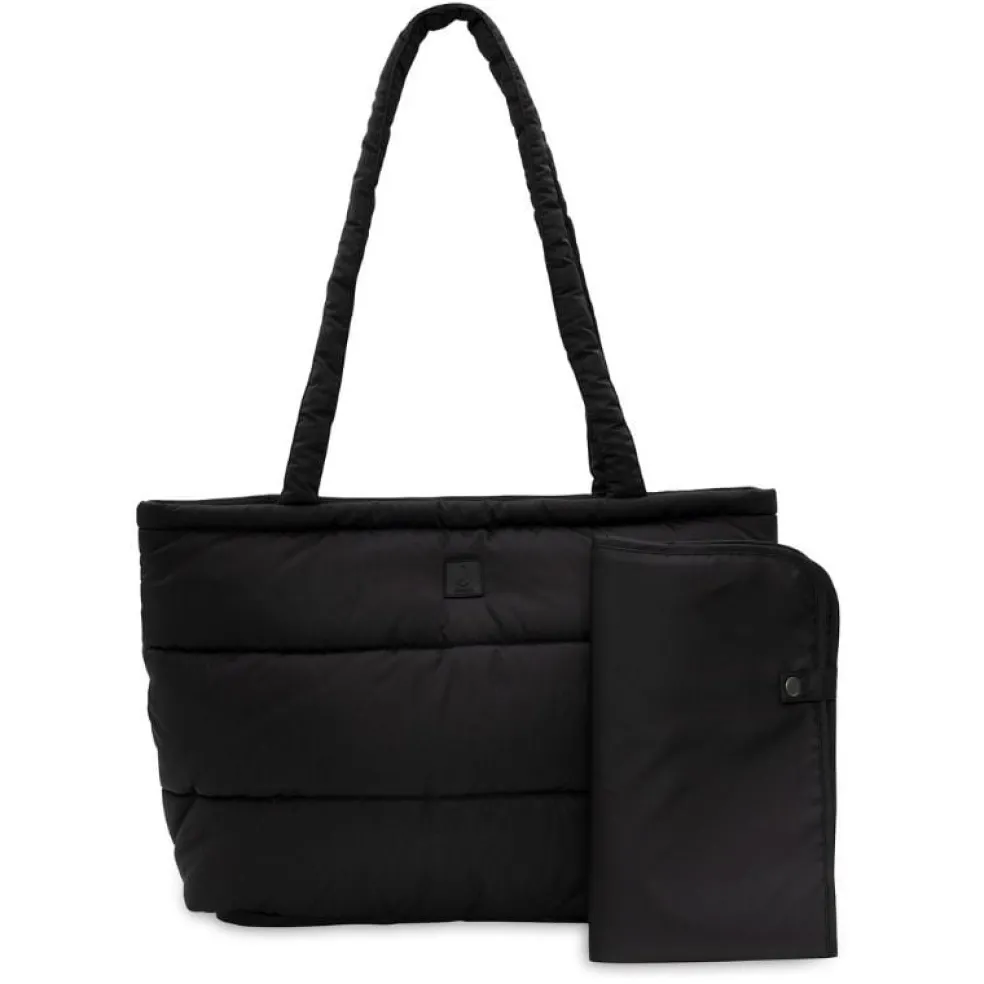 Jollein Wickeltasche Puffed Bag Schwarz